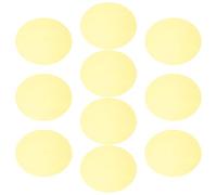 Tofficu 15pcs Lighting Diffuser Film Color Correction Gel Sheets Self-adhesive Pet round Warm Yellow Filters for Living Room Bedroom Downlights