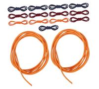 Tofficu 15pcs Nylon Elastic Bands for Notebook Binding Stretchy Journal Closure Straps in Red Blue Wrap for Travel Diaries Scrapbooks and Outdoor Use