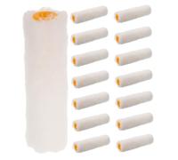 Tofficu 15pcs Paint Roller for Walls Portable Mini Roller Brush Kit with Furry Cotton Sleeves for Detail Painting Furniture Refinishing and Edge Touchups