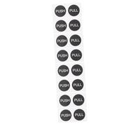 Tofficu 16 Sets Don't Slam Door Sign Door Decals for Home Push Pull Stickers Easy Install