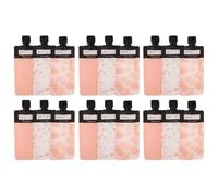 Tofficu 18pcs Cosmetic Refillable Squeeze Pouches Self-Standing Spout Pouch 90ml Compact Capacity Minimizing Waste Stylish Cute Design for Storing Essential Oils and Cosmetics Travel