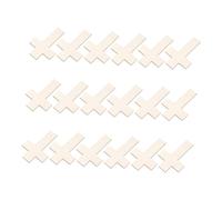 Tofficu 18pcs Unfinished Wooden Cross Ornaments Wood Pieces for Crafts DIY Religious Decor Wedding Church Spiritual Home Decorations