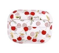 Tofficu 1Pc Cherry Protective Cover for Transparent Case Compatible with Airpods Lightweight Design for Full Protection Against Bumps and Drops Durable Material for Everyday Use