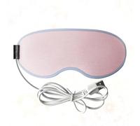 Tofficu 1pcs USB Steam Eye Mask Hot Compress Eye Cover 8.66x3.94x0.39 Inch Cotton Material Headache Relieving Insomnia for Bedtime After Study
