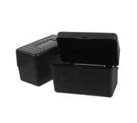 Tofficu 1Set Notecard Box Organizer Plastic Recipe Card Storage Case Locking Lid for Flashcards Compact Design for Efficient Desktop Use Portable Index Card Holder for Home and Office