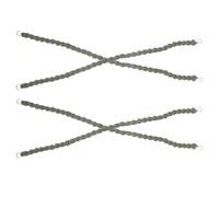 Tofficu 2 Pairs Mens Boot Straps with Adjustable Length Elastic Shoe Fixing Rope, Green Polyester Yarn and Metal Hook Leg Ties for Wilderness Survival and Camping Outdoor Activities