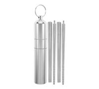 Tofficu 2 Pairs Metal Chopsticks Reusable Foldable 304 Stainless Steel with Case Lightweight Silver Travel Utensils Set for Outdoor Activities and Business Trips