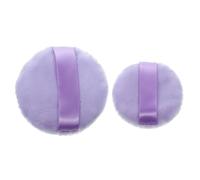 Tofficu 2 Pcs Purple round Puffection Powder Puff for Makeup with Soft Cotton Material, Portable Design that Won't Hurt Skin, for Setting Powder and Suitable for Shopping or Outdoor