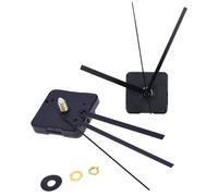 Tofficu 2 Pcs Silent Quartz Clock Mechanisms Battery Powered, Wall Clock Movement Replacement Kit with Black Hands, Non-Ticking DIY Motor Repair Parts for Home Office