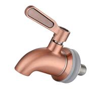 Tofficu 2 pcs Stainless Steel Wine Bucket Faucet Leak Replacement Spigot for Beverage Dispenser Household Barrel Tap for Home Bar Shop Restaurant Use