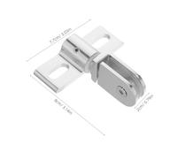 Tofficu 2 Set Alloy Glass Door Pivot Hinges Wear-Resistant Shower Door Hardware for Frameless Glass Flexible Installation Polished Finish Suitable for Modern Bathroom Designs