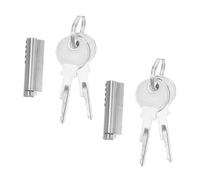 Tofficu 2 Sets Heavy Duty Freezer Door Lock Cylinder with Key Cold Resistant Fridge Lock for Retail Display Cabinets Fit Refrigerator Glass Door Security