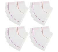 Tofficu 20 Sheets A6 Monthly Planner Refill Pages, Double-sided Foldable Personal Organizer Inserts with Blank Full Year Calendar for Home and Office Scheduling