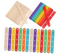Tofficu 200 Pcs Color Ice Cream Stick Popsicle Sticks for Crafts Pastel Popsicle Popsickle Large Craft Classroom Supplies Lollipop Sucker Wooden