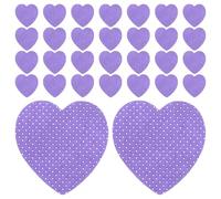 Tofficu 200 Pieces Heart-shaped Nail Polish Remover Pads in Purple Box Gel Nail Remover Wipes for Travel and DIY