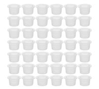 Tofficu 200pcs 18mm Plastic Round Bottle Plugs with 28-Teeth Reusable End Caps Replacement Stopper for Glass Bottles Pipes Kitchen Storage