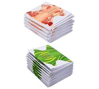 Tofficu 200pcs Nail Art Extension Forms Self-adhesive Nail Guide Stickers for Home and Salon Use Green and Orange Accessories