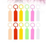 Tofficu 200pcs Plants Labels Hanging Tag for Gardening Botanical Garden Reusable Easy to Remove Mixed Color Premium Pp Plastic Nursery Garden Use Random Color