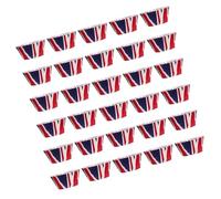 Tofficu 200pcs Union Jack Cupcake Cases Paper Baking Cups Disposable Muffin Liners Party Dessert Wrappers British Flag Design for Baking Supplies and Holiday Celebrations