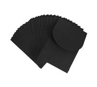 Tofficu 20pcs Black Invitation Envelopes 7-inch Paper Card Envelopes for Wedding, Greeting Cards, Money, Birthday and Festival Mailing