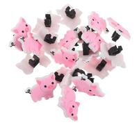 Tofficu 20pcs Cute Pencil Topper Pig Shaped Soft Pvc Pen Clips for Students Classroom School Pencil Accessories Decoration