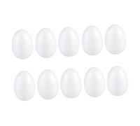 Tofficu 20pcs Easter Crafting Eggs Solid Eggs White 7cm DIY Easter Decor for Boys and Girls Adults