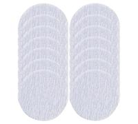 Tofficu 20pcs Eyebrow Pencil Sharpener Sandpaper Pads Portable Precision Dry Sanding Paper Silver Multi-Functional Tool for Beauty Routine and On-the-go Use