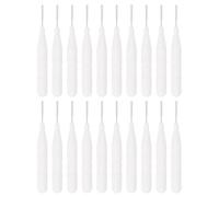 Tofficu 20pcs Nylon Brush Mini Makeup Brush 2.20x0.31x0.31inch Easy to Hold Smooth Handle Design Professional Makeup Artists for Traveling and Home Use