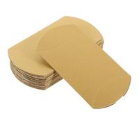 Tofficu 20pcs Pillow Shaped Paper Candy Boxes for Party and Birthday Celebration, Paper Material with Golden Colour, for Packaging and Storing Small Jewelry and Candies