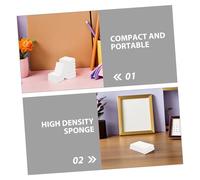 Tofficu 20pcs Refillable Empty Ink Pads High-Density Sponge Blank Stamp Pads for DIY Crafting Fingerprint Art Office Stamping Card Making Scrapbooking