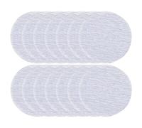 Tofficu 20pcs Silver Sandpaper Pads for Eyebrow Pencil Sharpening and Nail Art, Lightweight Dry Sanding Paper for Efficient Beauty Routine and On-the-go Use