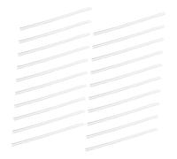 Tofficu 20pcs Soft Silicone Eyeglass Temple Tip Sleeves Anti-slip Spectacle Arm Covers for Comfortable All-day Wear Washable Protection for Glasses of Various Styles