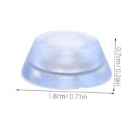Tofficu 20pcs Transparent Silicone Rubber Feet with Screws Non Slip Soft Cushion Pads for Cutting Boards and Furniture Legs Slip Clear Protectors for Home Flooring Safety