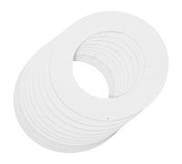 Tofficu 20pcs White Wax Machine Protective Paper Mats Rings Wax Warmer Supplies with Spill-resistant Collar Suitable for Hair Removal Waxing Machines