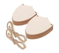 Tofficu 20pcs Wooden Shield Cutouts DIY Craft Blanks for Creative Home Decor and Party Decorations Unfinished Wood Pendants for Medieval Themed Projects and Wood Hanging Crafts