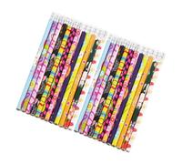 Tofficu 24pcs Easter Party Pencils with Top Eraser Portable Wood Writing Pencils for Students and Artists Mixed Style Stationery Gift and Lightweight for Sketching Exam and Daily Use