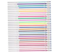 Tofficu 24pcs Gel Pen Refills Creative Neutral Ink Replacements for Students Drawing Doodling Office Stationery with Glitter and Fluorescent Colors