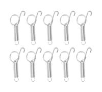 Tofficu 24pcs Large Spring Latch Hooks for Pet and Bird Cages Metal Cage Door Fasteners for Rabbits Parrots Hamsters - Universal Animal Door Locks for Secure Fixing