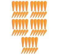 Tofficu 250 Pcs Orange Plastic Carrot Nose for Snowman Cosplay Props Realistic Look and Easy to Use Design, for Halloween and Park Decorations