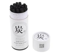 Tofficu 25pcs Willow Charcoal Sticks for Drawing 7-9mm Black Art Class