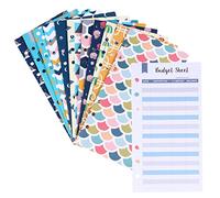 Tofficu 26pcs Budget Envelopes Set with Unique Cash Envelopes Budget Sheets and Label Stickers Lightweight Money Organizer for Monthly Bill Planner and Budgeting The Go