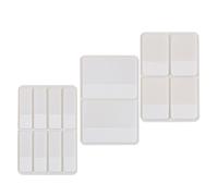 Tofficu 280pcs White Sticky Index Tabs Set with Large 5.4×4cm, Medium 4×2.5cm, Small 4×1.2cm Bookmarks for Reading, Portable Page Markers and Household Highlight Strips for Office