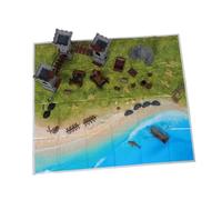 Tofficu 293pcs Medieval Knight Figures and Military Castle Model with Sand Table Landscape Realistic Miniature Soldiers for Educational Play and Historical Storytelling Durable Friendly