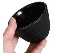 Tofficu 2pcs 120ml Cast Iron Tea Cups Set Chinese Kung Fu Teaware Retro Style Water and Coffee Mugs Sturdy Tea Drinking Cups for Home