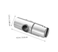 Tofficu 2pcs Adjustable Shower Head Rail Clamp with Rotating Hand Shower Arm Slider Holder for Bathroom Built Rubber Pad Protects Slide Bar Easy Installation and Position Fixing