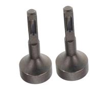 Tofficu 2pcs Alloy Ground Rod Driver for Electric Drill Ergonomic Hammer Drill Bit Attachment for Pile Driving Chiseling Ventilation Tube Installation Comfortable Vibration Grip