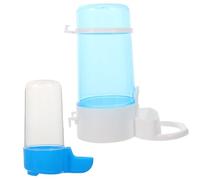 Tofficu 2pcs Automatic Poultry Drinker and Feeder Set, 200ml Small 415ml Large Water Feeder Bowls for Birds, Cage Accessory for Chickens and Pigeons