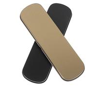 Tofficu 2pcs Black Metal Pencil Boxes with Top Opening Lids Solid Pen Cases for School Stationery and Makeup Storage Organizer for Students and Gifts
