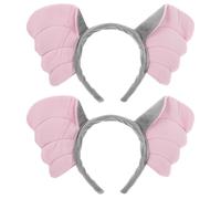 Tofficu 2pcs Cartoon Elephant Ears Headbands and Adults, Eye Catching Animal Costume Accessory Made of Cloth and Iron, for Dress up Party and Carnival Themes