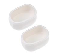 Tofficu 2pcs Ceramic Candy Storage Jars Set, Egg-shaped Coffee Candy Pots with Lids, Food-grade Canisters for Sugar, Coffee, and Tea Storage in Kitchen